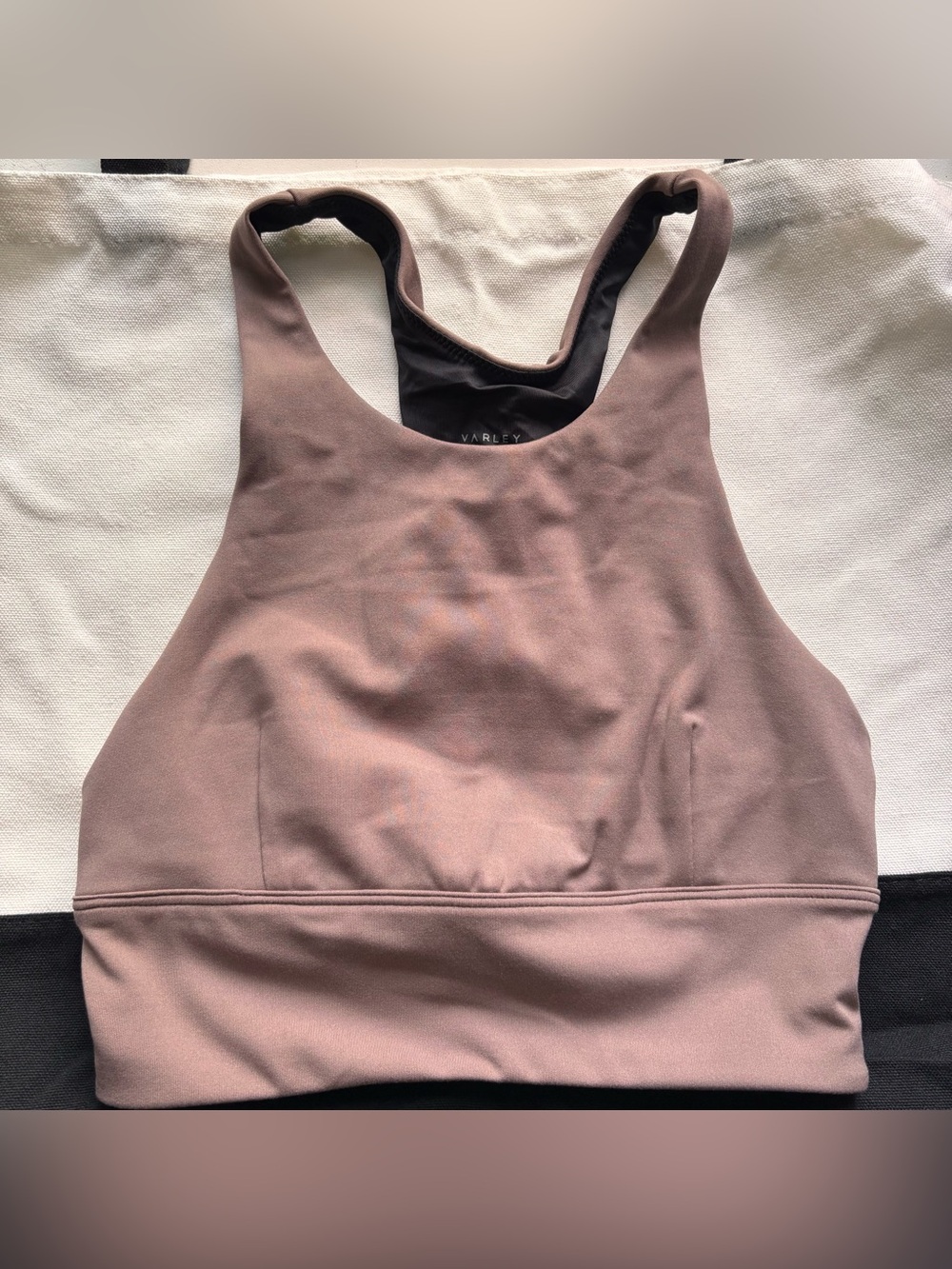 Varley Mauve High Neck Sports Bra
